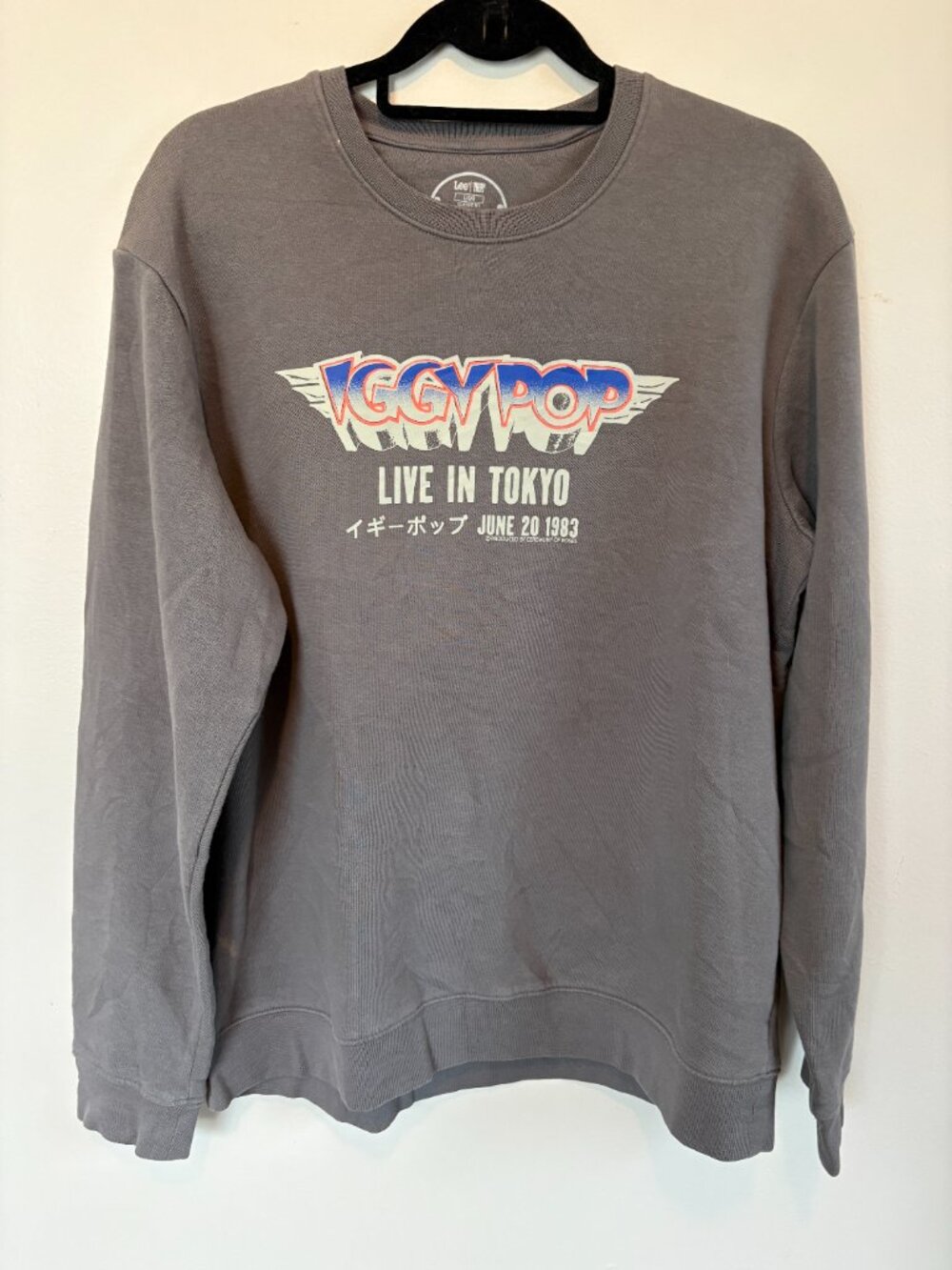 🎸 Iggy Pop “Lee Live in Tokyo” graphic sweatshirt | Size Large